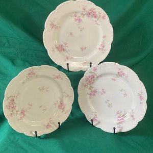 3 Haviland Limoges Dinner plates